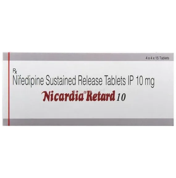 nicardia retard 10mg tablet 15's